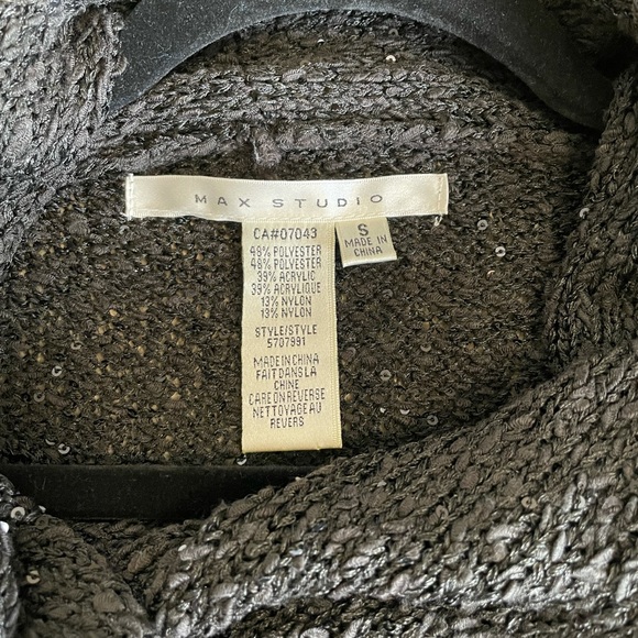 MAX STUDIO long evening sweater in black - Picture 5 of 5